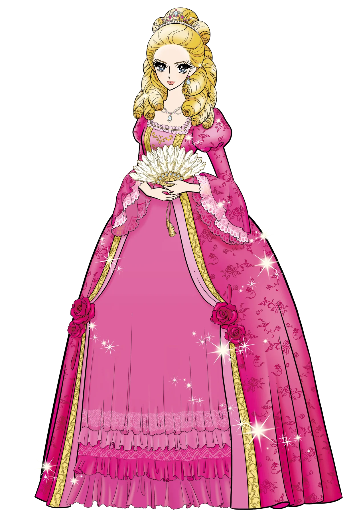 花漾美姬公主插畫